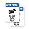 Signmission Blind Dog At Play, 7 in W x Rectangle, Plastic OS-2PACK-NS-P-710-V-10367 - alternate 1